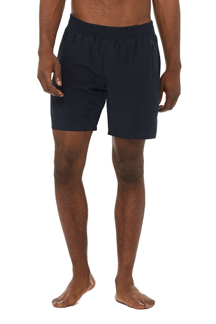 Alo Yoga 7 Advance 2-In-1 Short Herr Marinblå | 6159327-OB