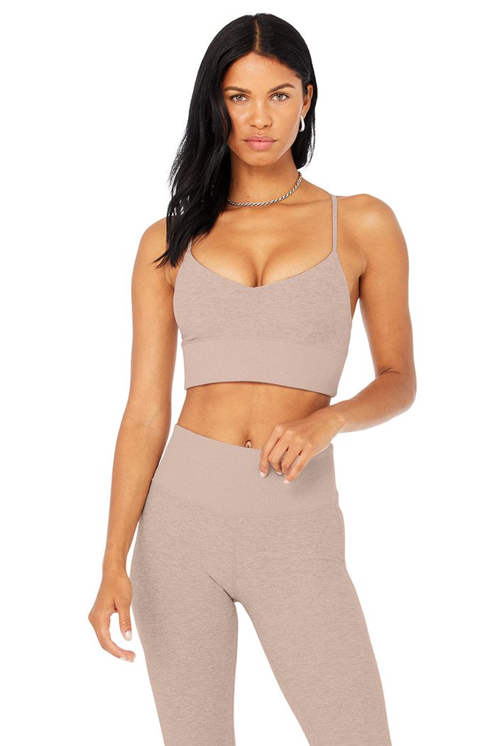 Alo Yoga Alosoft Lavish BH Dam Rosa | 5041679-QK