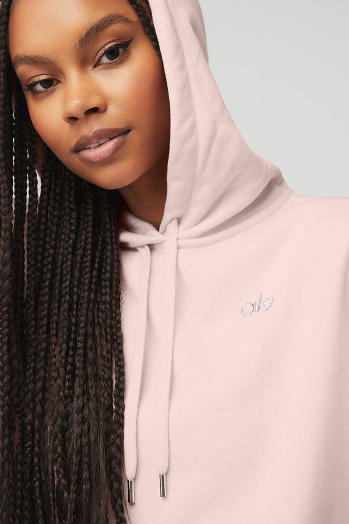 Alo Yoga Accolade Hoodie Dam Rosa | 7854902-ZC