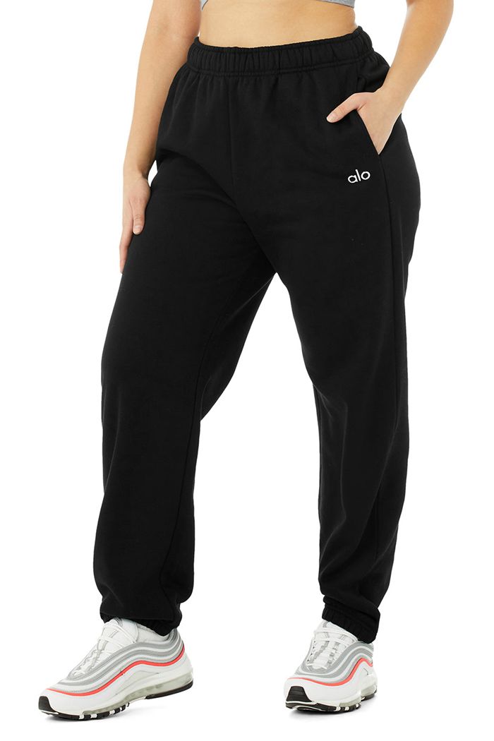 Alo Yoga Accolade Sweat Byxor Dam Svarta | 4756092-UD