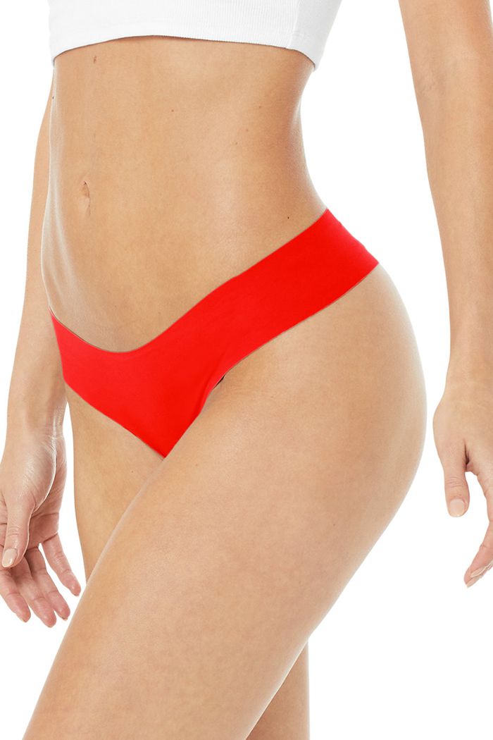Alo Yoga Airbrush Invisible Cheeky Underkläder Dam Rosa | 5647183-XY