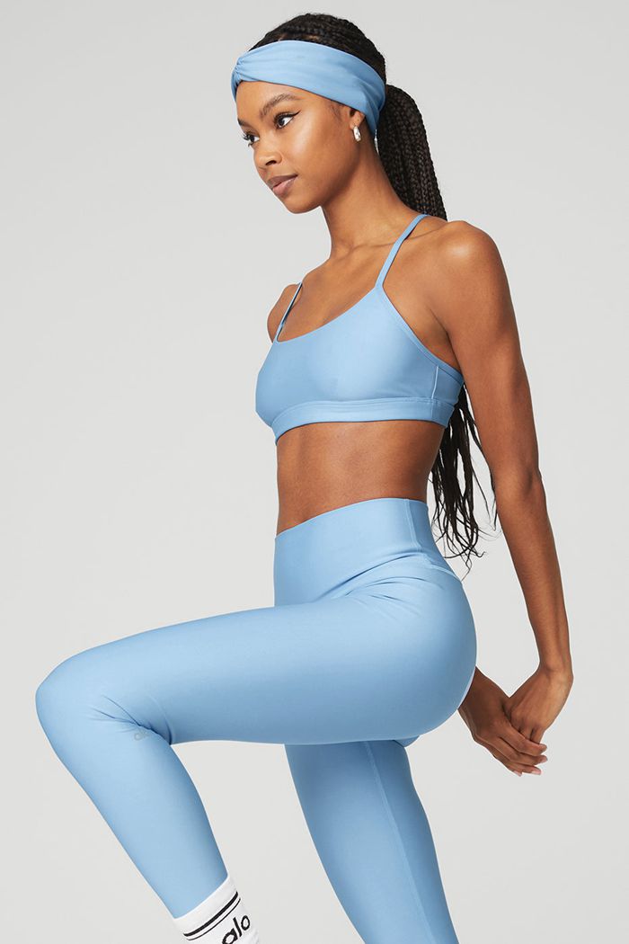 Alo Yoga Airlift Intrigue BH Dam Blå | 7368591-XK
