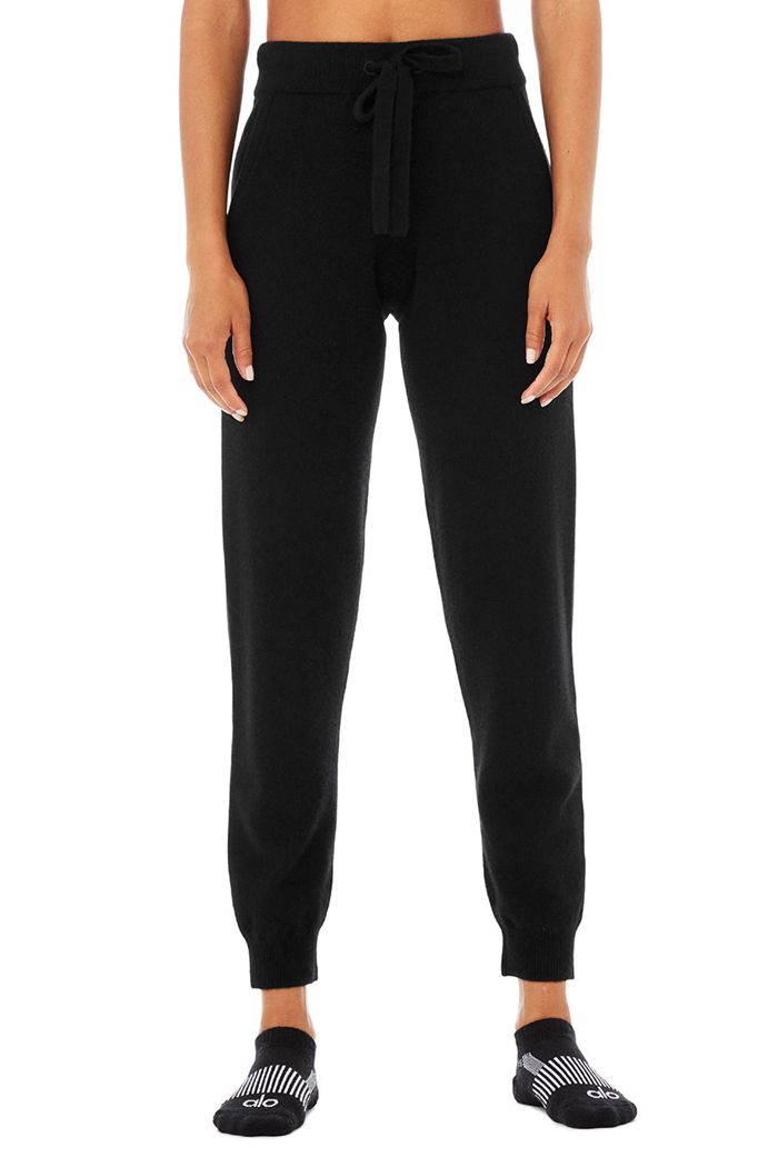 Alo Yoga Explorer Wool-Tech Strumpor Dam Svarta | 2309754-ZA