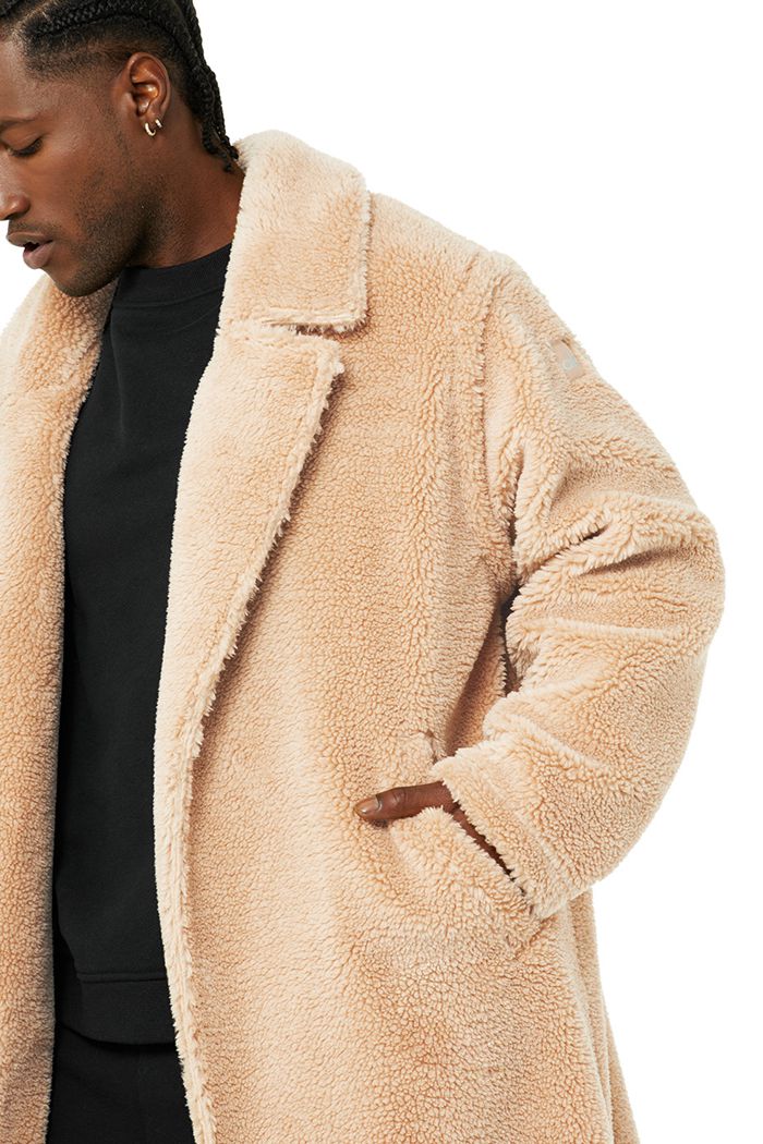 Alo Yoga Oversized Sherpa Trench Coat Herr Bruna | 6018735-WY