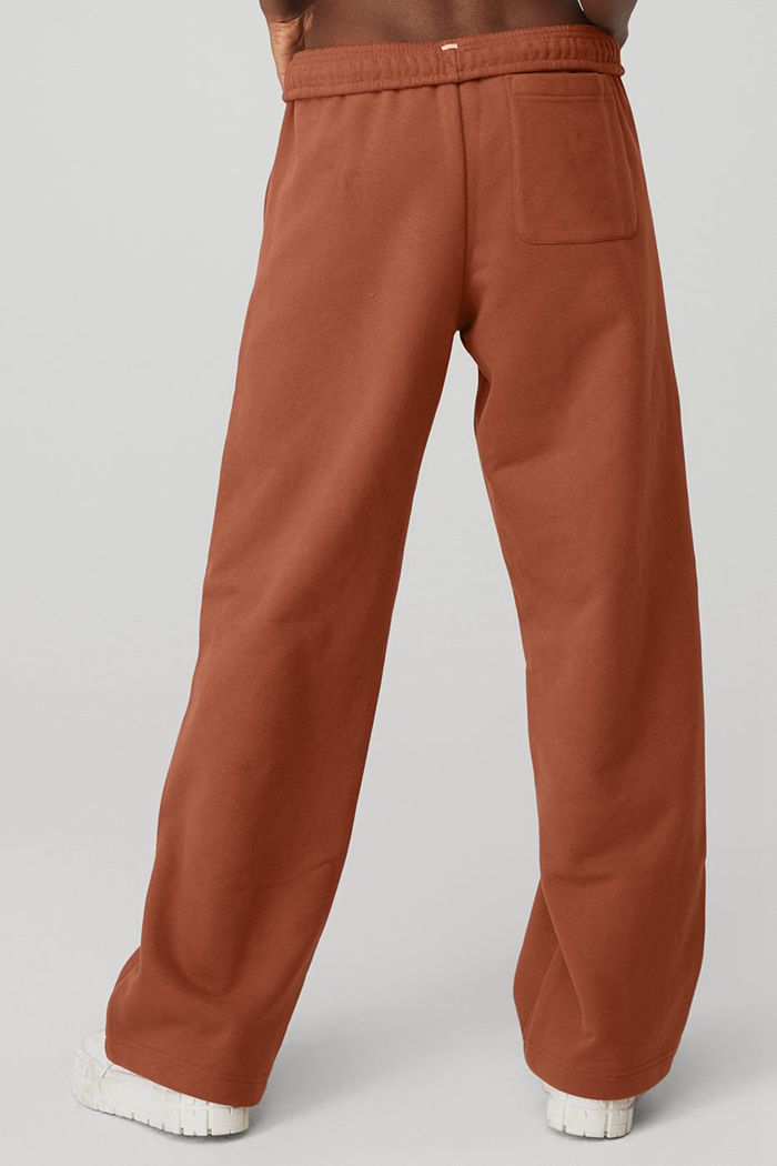 Alo Yoga Renown Sweat Byxor Dam Röda | 7681304-BS