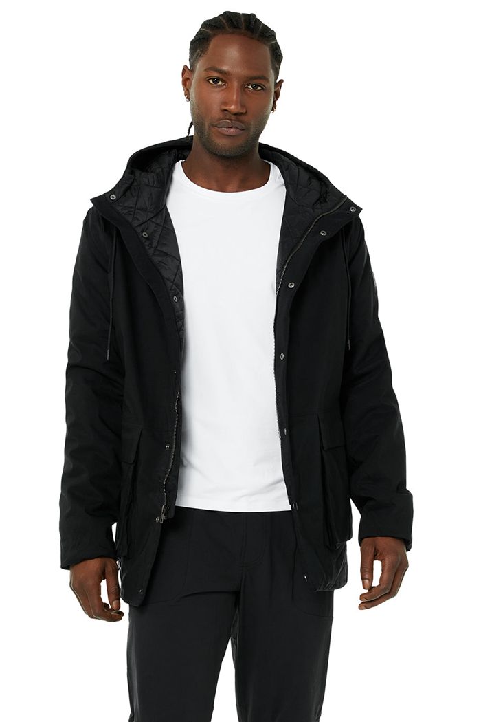 Alo Yoga Roam Insulated Jacka Herr Svarta | 5298730-SA
