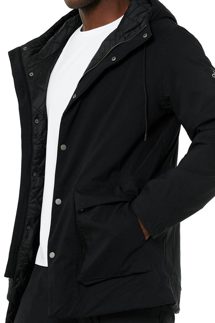 Alo Yoga Roam Insulated Jacka Herr Svarta | 5298730-SA