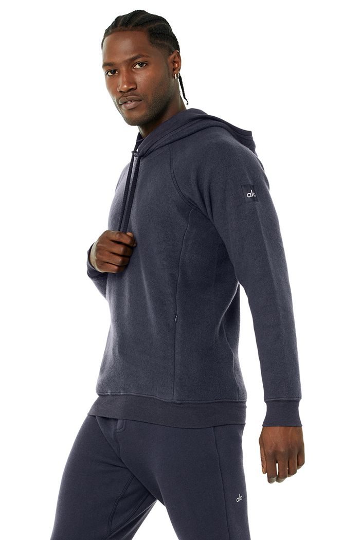 Alo Yoga The Triumph Hoodie Herr Svarta | 9461705-RO
