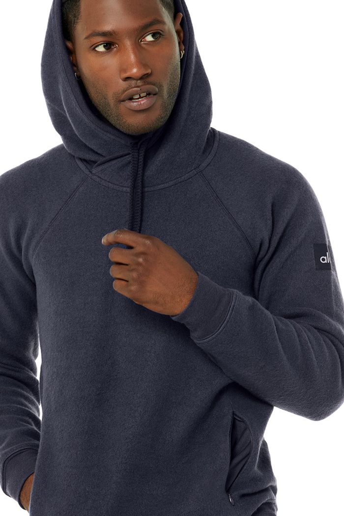 Alo Yoga The Triumph Hoodie Herr Svarta | 9461705-RO