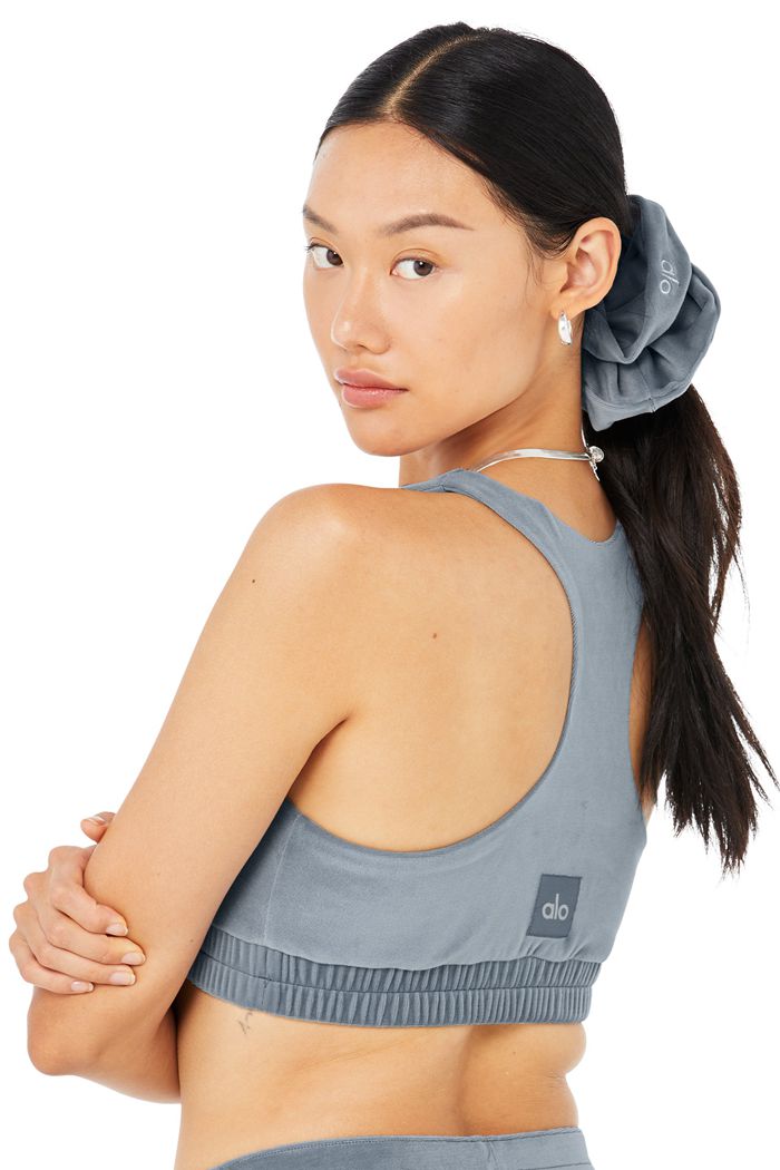 Alo Yoga Velour Oversized Scrunchie Dam Grå | 3481907-WZ